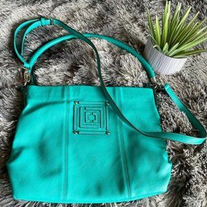 Liz Claiborne crossbody Turquoise colored bag! Excellent condition